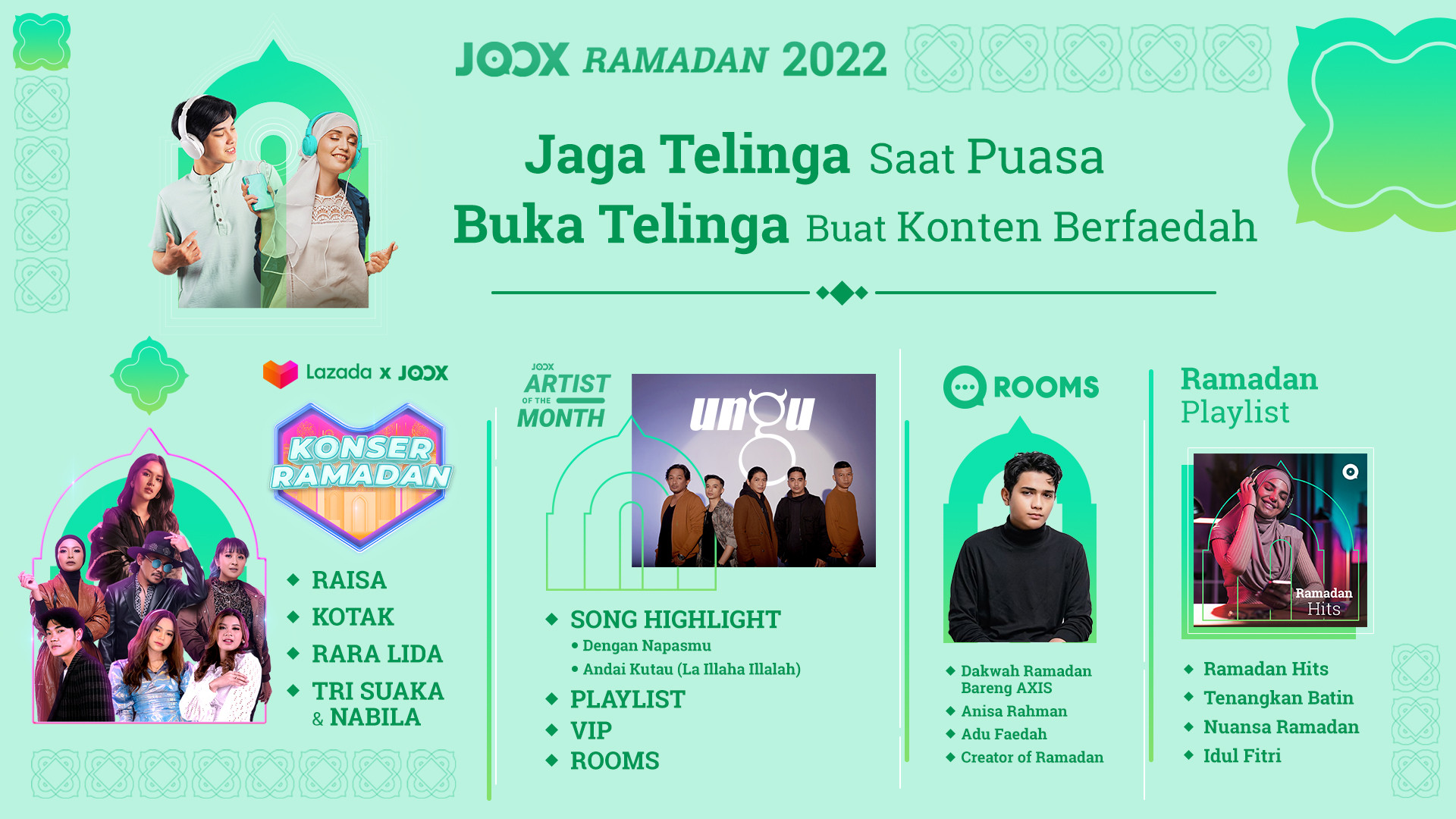 Rangkaian podcast berfaedah di JOOX selama Ramadan
